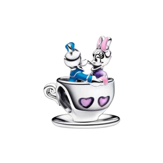 Charm Daisy y Donald en Taza de Disney