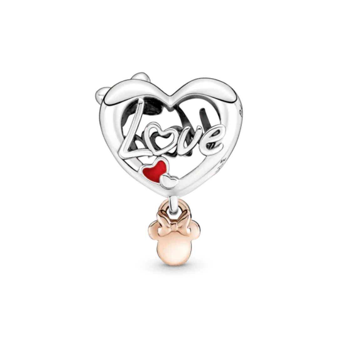 Charm Mom Love Corazon Minnie Mouse