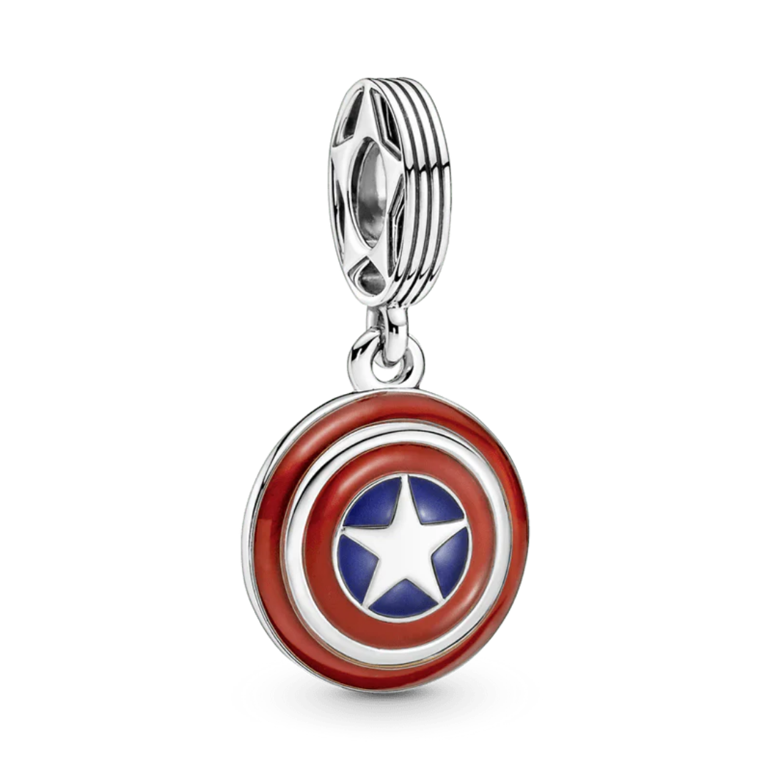 Charm Colgante Escudo de Capitan America