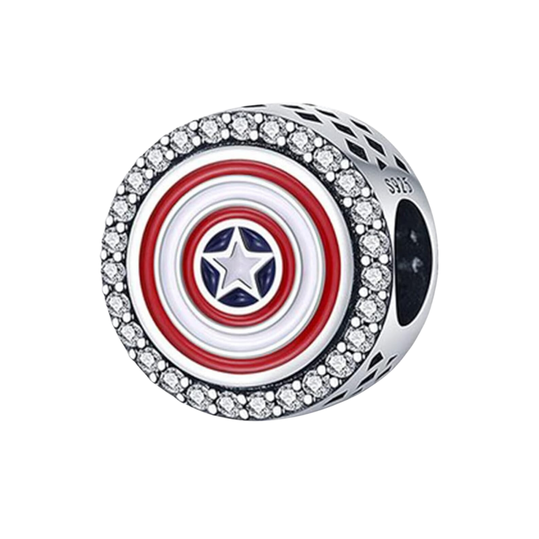 Charm Escudo Capitan America de Marvel