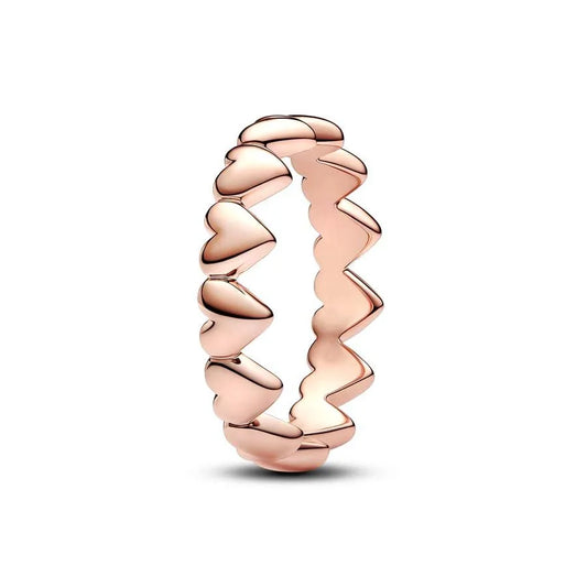 Anillo Corazones Rosé